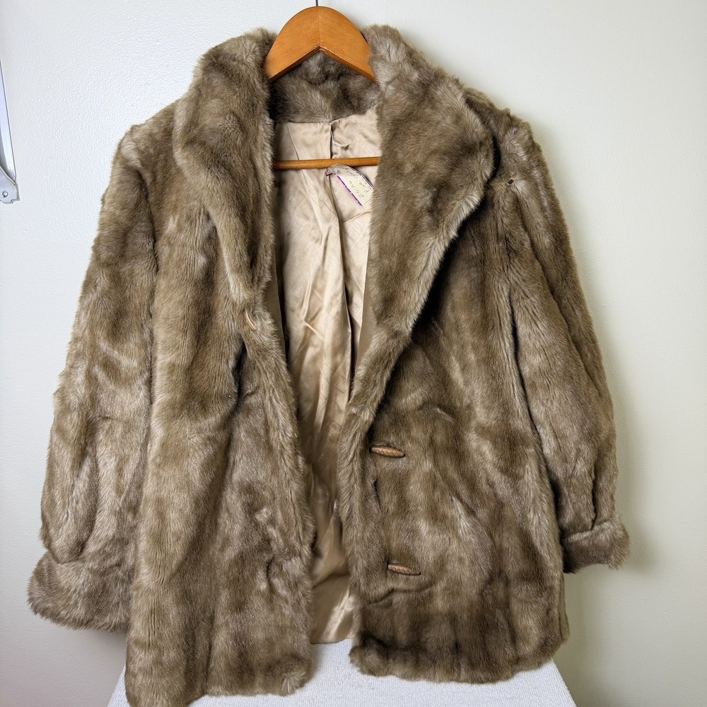 DUBROWSKY & PERLBINDER Women's Vintage Coat Size M Mink Quality Fur